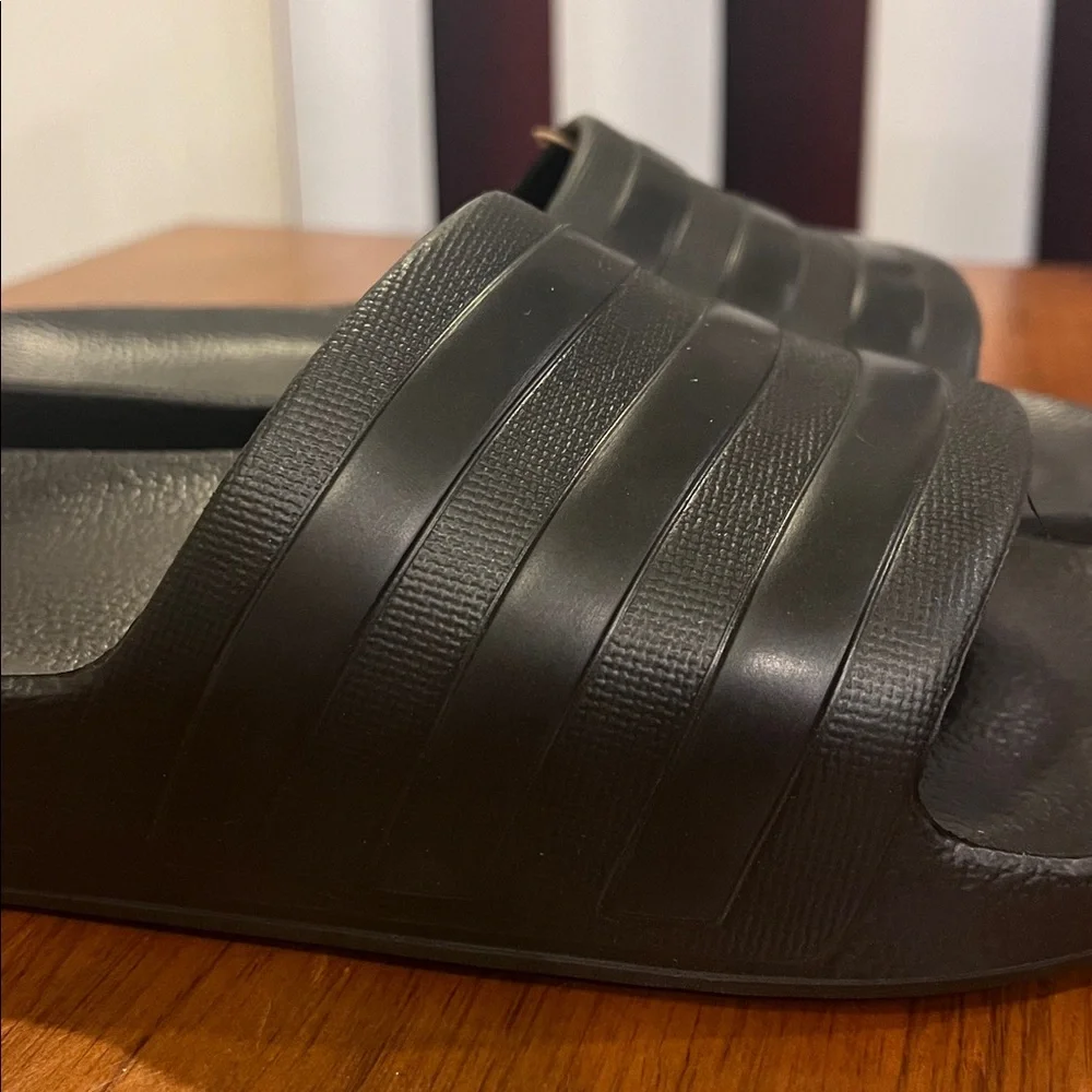 Adidas Adilette Aqua Slides Sandals Shoes black F35550 new Mens Size 10
